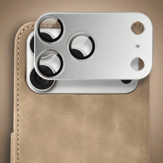 etui do iphone 18 pro max książkowe velvet touch, aksamitne, typu książka, z klapką, zamykane, beżowe