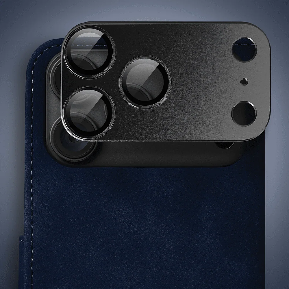 etui do iphone 18 pro max książkowe velvet touch, aksamitne, typu książka, z klapką, zamykane, granatowe