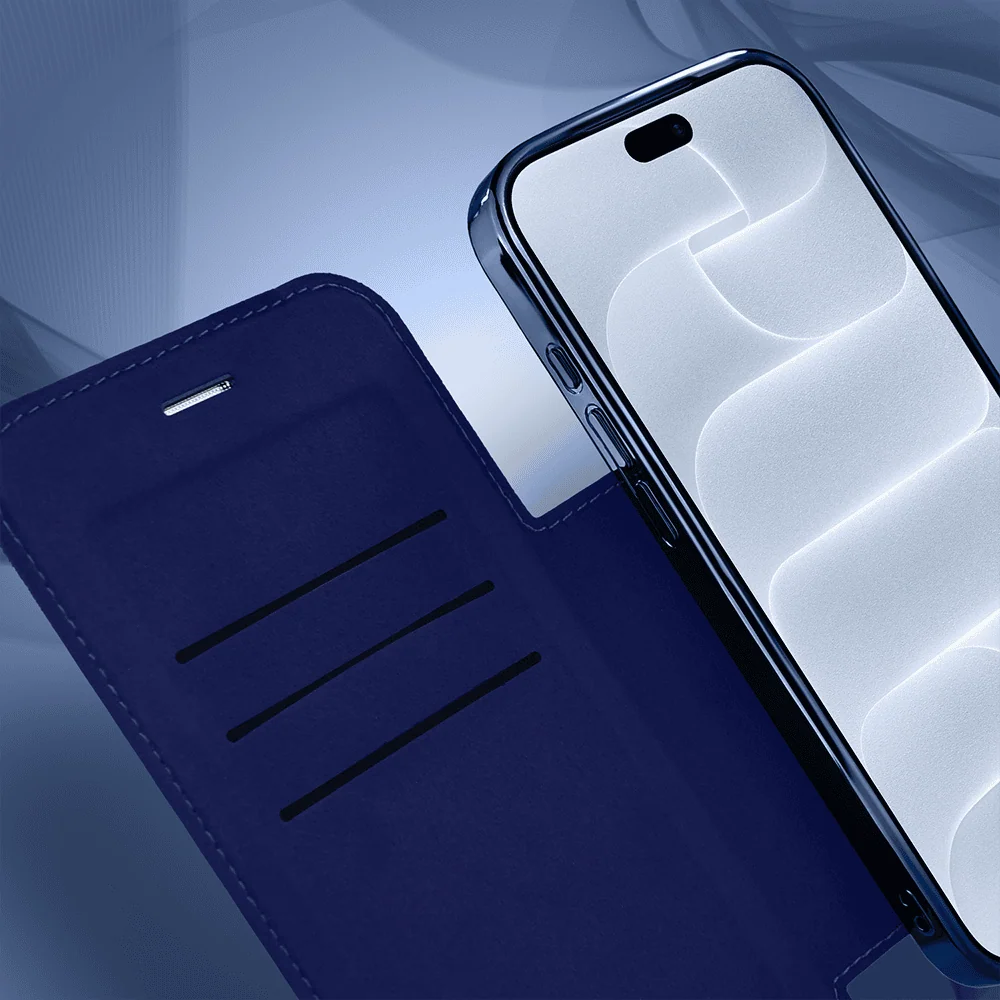Etui do iPhone 18 Pro Max typu książka Book Magsafe Lens Protect, z klapką, granatowe (1) etui do iphone 18 pro max typu książka book magsafe lens protect, z klapką, granatowe