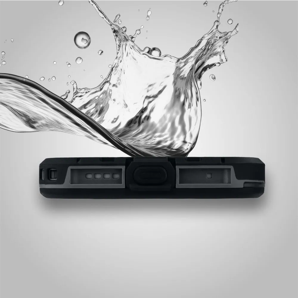 etui do iphone 18 pro max wodoodporne z magsafe, pancerne, przeźroczyste, czarne
