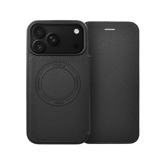 etui do iphone 18 pro max z klapką solid magsafe book, typu książka, czarne