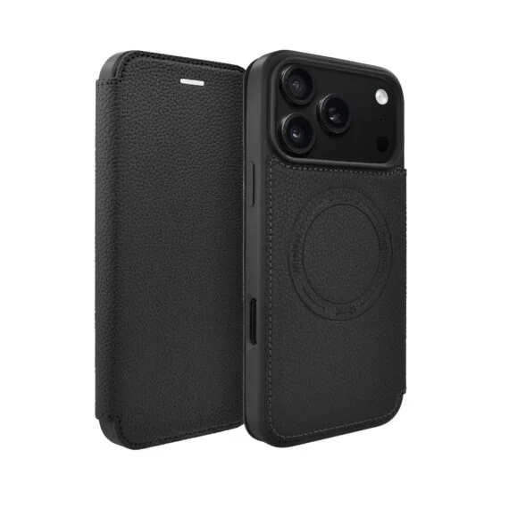 etui do iphone 18 pro max z klapką solid magsafe book, typu książka, czarne