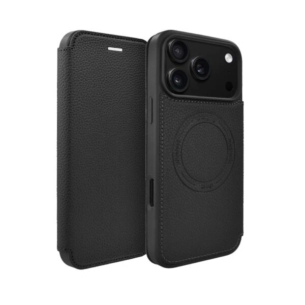 Etui do iPhone 18 Pro z klapką Solid MagSafe Book, typu książka, czarne