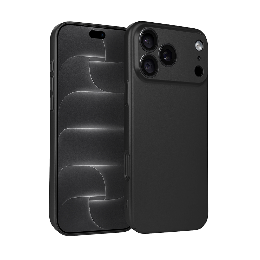 etui do iphone 18 pro skin matt satynowe ultra cienkie, czarne