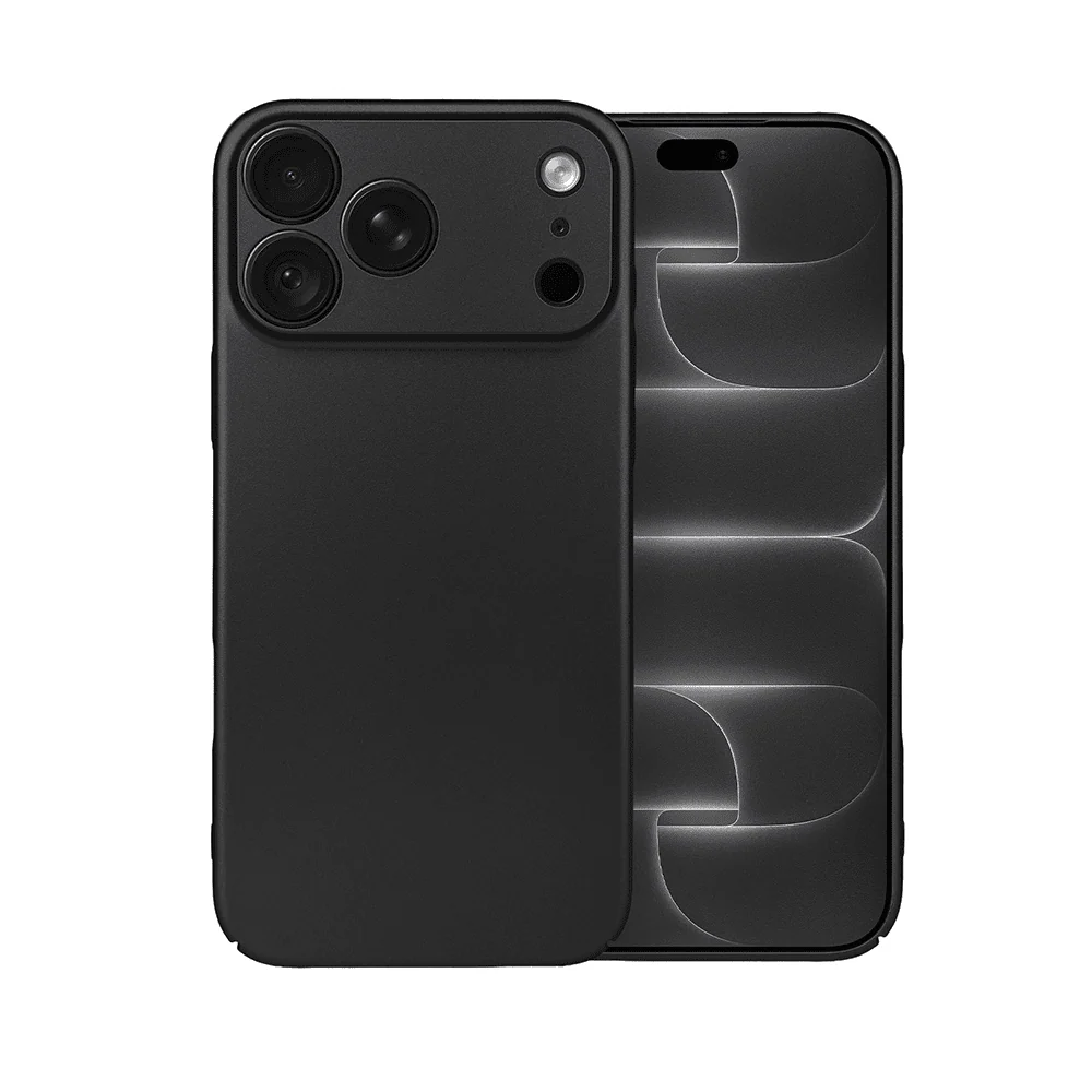 etui do iphone 18 pro skin matt satynowe ultra cienkie, czarne
