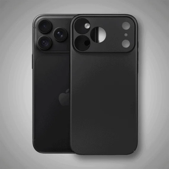 etui do iphone 18 pro skin matt satynowe ultra cienkie, czarne
