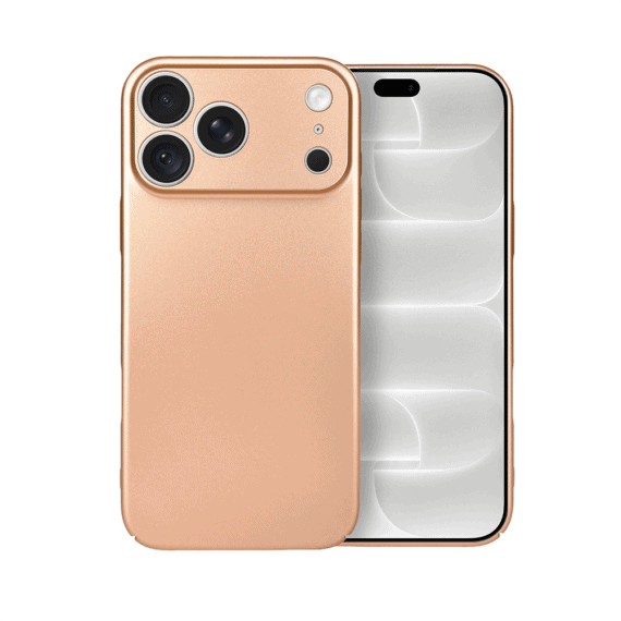 etui do iphone 18 pro skin matt satynowe ultra cienkie, złote