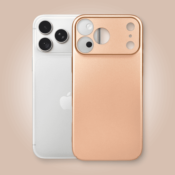 etui do iphone 18 pro skin matt satynowe ultra cienkie, złote