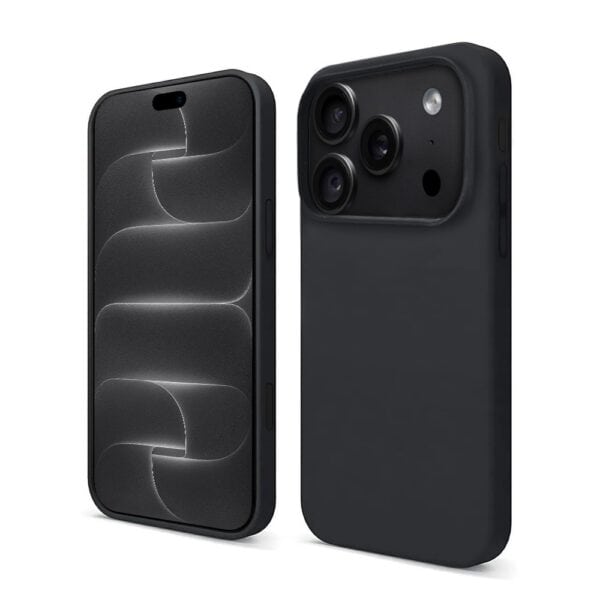 Etui do iPhone 18 Pro Soft Lux matowe z mikrofibrą, trójwarstwowa ochrona, czarne