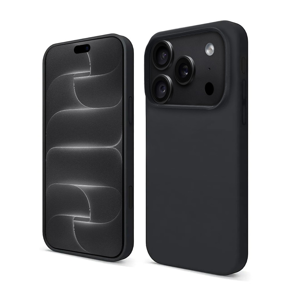 etui do iphone 18 pro soft lux matowe z mikrofibrą, trójwarstwowa ochrona, czarne