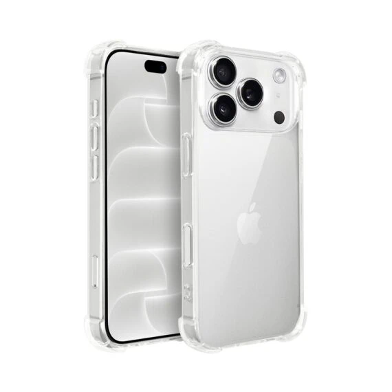 etui do iphone 18 pro pancerne anti shock ze wzmocnionymi krawędziami, przeźroczyste