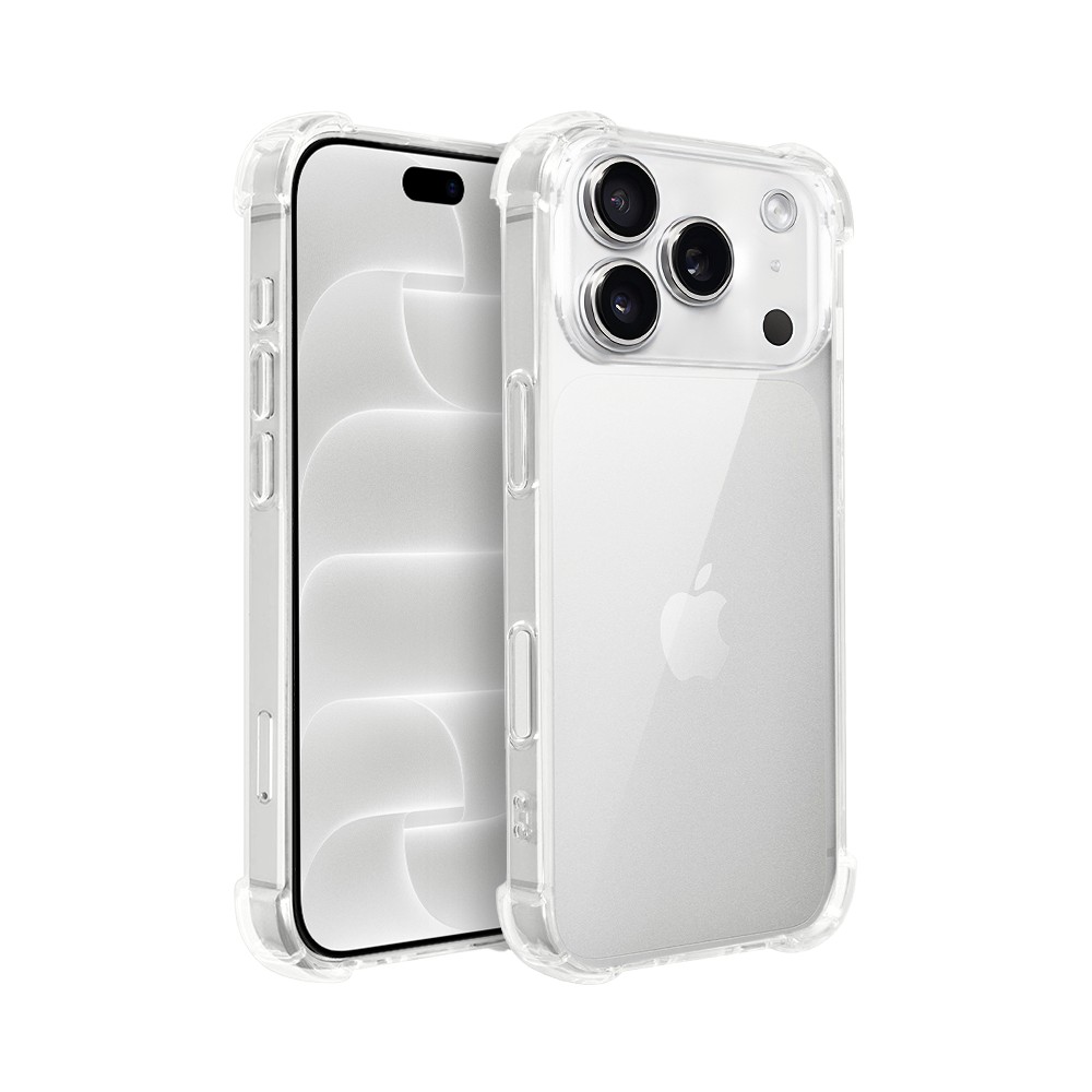 etui do iphone 18 pro pancerne anti shock ze wzmocnionymi krawędziami, przeźroczyste