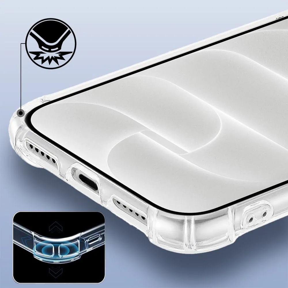 Etui do iPhone 18 Pro pancerne anti-shock ze wzmocnionymi krawędziami, przeźroczyste (5) etui do iphone 18 pro pancerne anti shock ze wzmocnionymi krawędziami, przeźroczyste