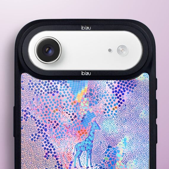 Etui do iPhone Air IBIZU DropGuard Matt z MagSafe, Bella Fantasia, Mozaikowa żyrafa (1)