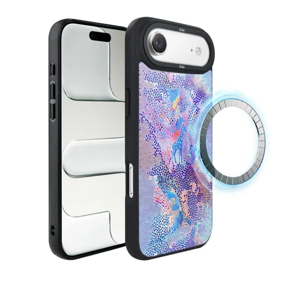 Etui do iPhone Air IBIZU DropGuard Matt z MagSafe, Bella Fantasia, Mozaikowa żyrafa (7)
