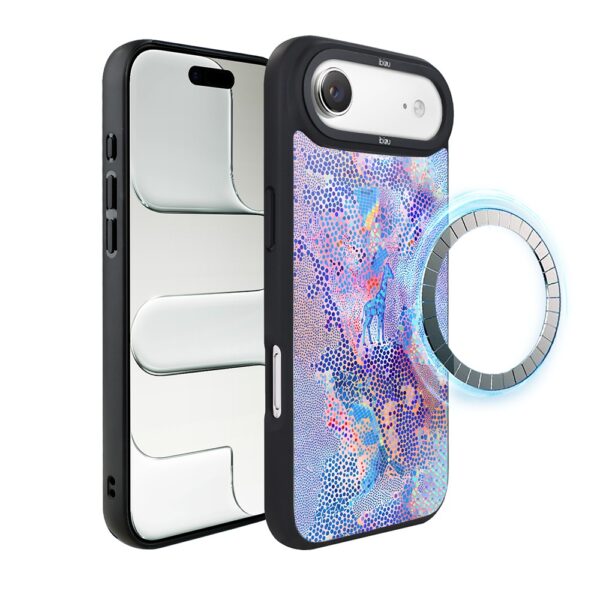 Etui do iPhone Air IBIZU DropGuard Matt z MagSafe, Bella Fantasia, Mozaikowa żyrafa