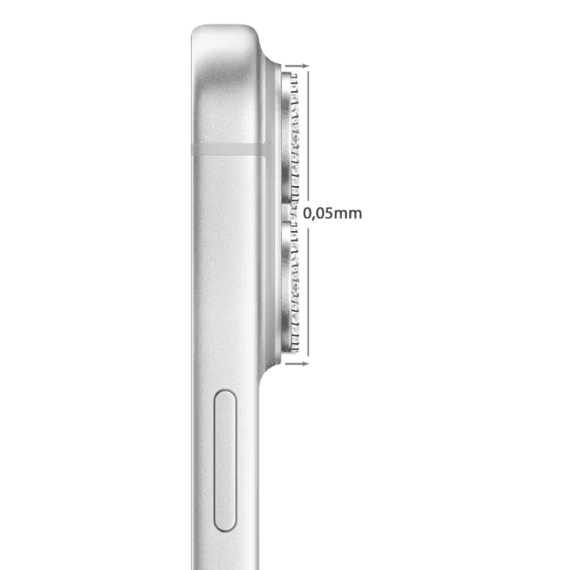 luksusowa diamentowa osłona obiektywów, szkło na aparat iphone 18 pro, srebrna