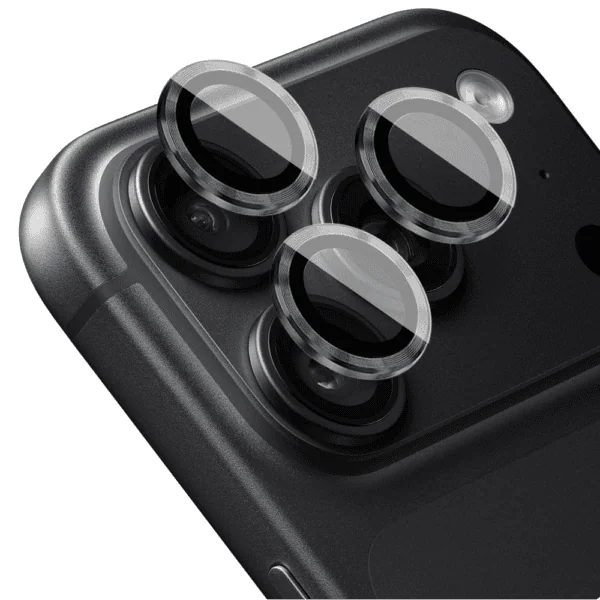 Metalowa osłona obiektywów szkło na aparat iPhone 18 Pro Max, głęboka czerń