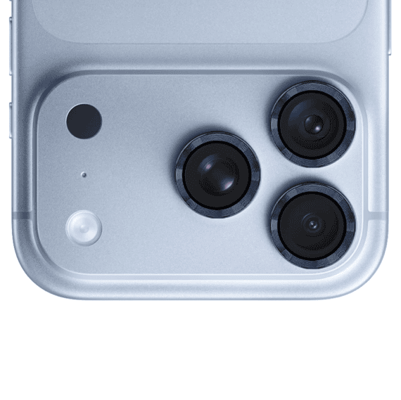 metalowa osłona obiektywów szkło na aparat iphone 18 pro, granatowa