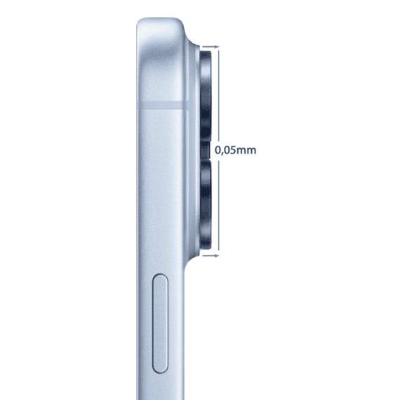 metalowa osłona obiektywów szkło na aparat iphone 18 pro, granatowa