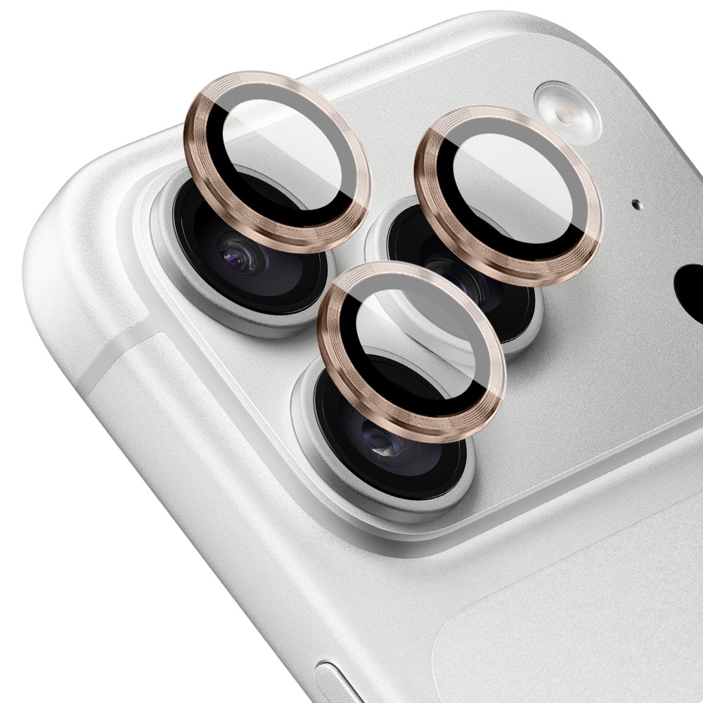 metalowa osłona obiektywów szkło na aparat iphone 18 pro, pustynny tytan
