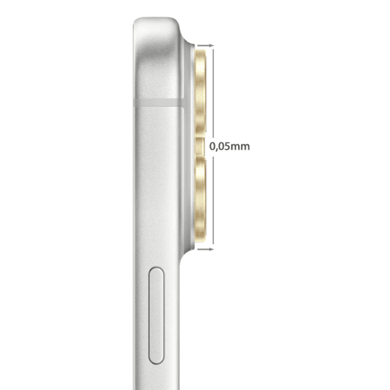 metalowa osłona obiektywów szkło na aparat iphone 18 pro, złote