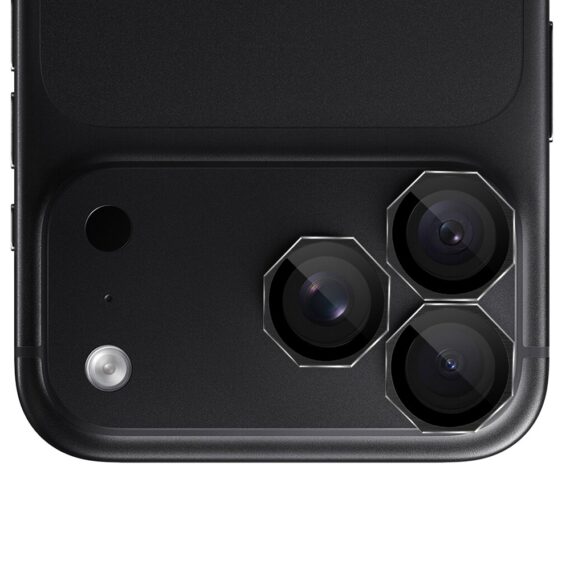 metalowe osłony obiektywów do iphone 18 pro, hexarmor, czarne