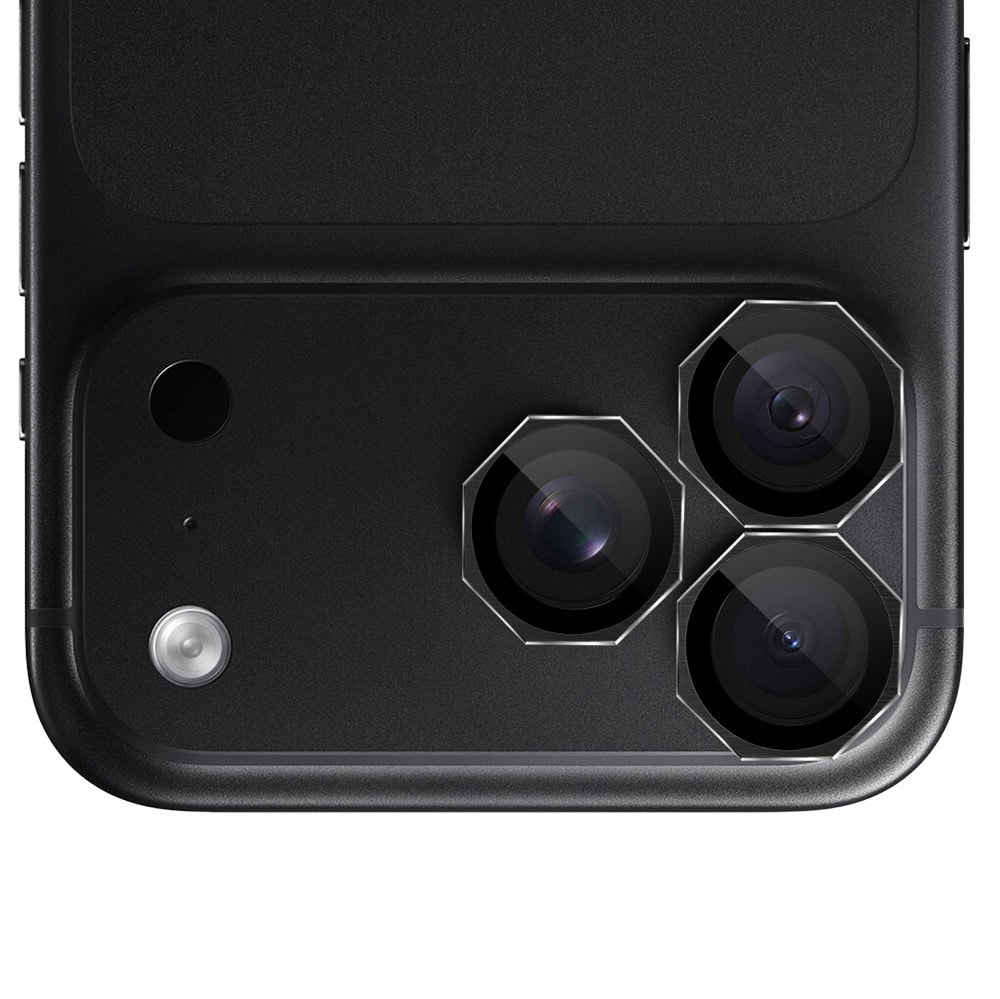 metalowe osłony obiektywów do iphone 18 pro, hexarmor, czarne