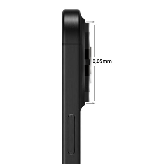 metalowe osłony obiektywów do iphone 18 pro, hexarmor, czarne