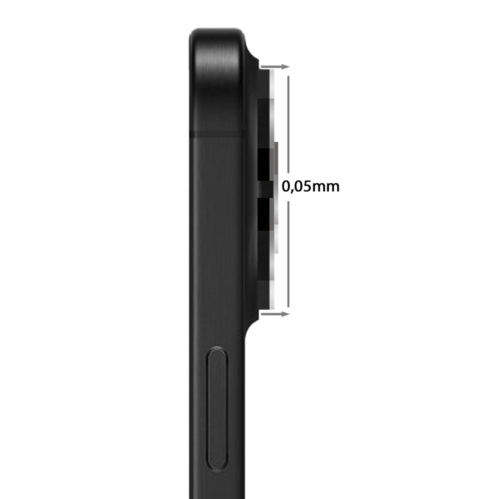 metalowe osłony obiektywów do iphone 18 pro, hexarmor, czarne