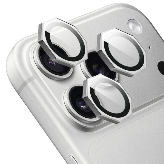 metalowe osłony obiektywów do iphone 18 pro, hexarmor, srebrne