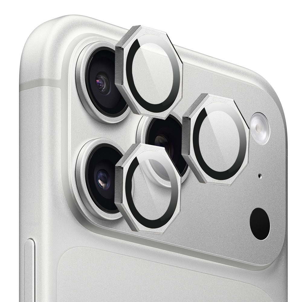 Metalowe osłony obiektywów do iPhone 18 Pro, HexArmor, srebrne Metalowa osłona obiektywów szkło na aparat iPhone 17pro srebrne-2 metalowe osłony obiektywów do iphone 18 pro, hexarmor, srebrne