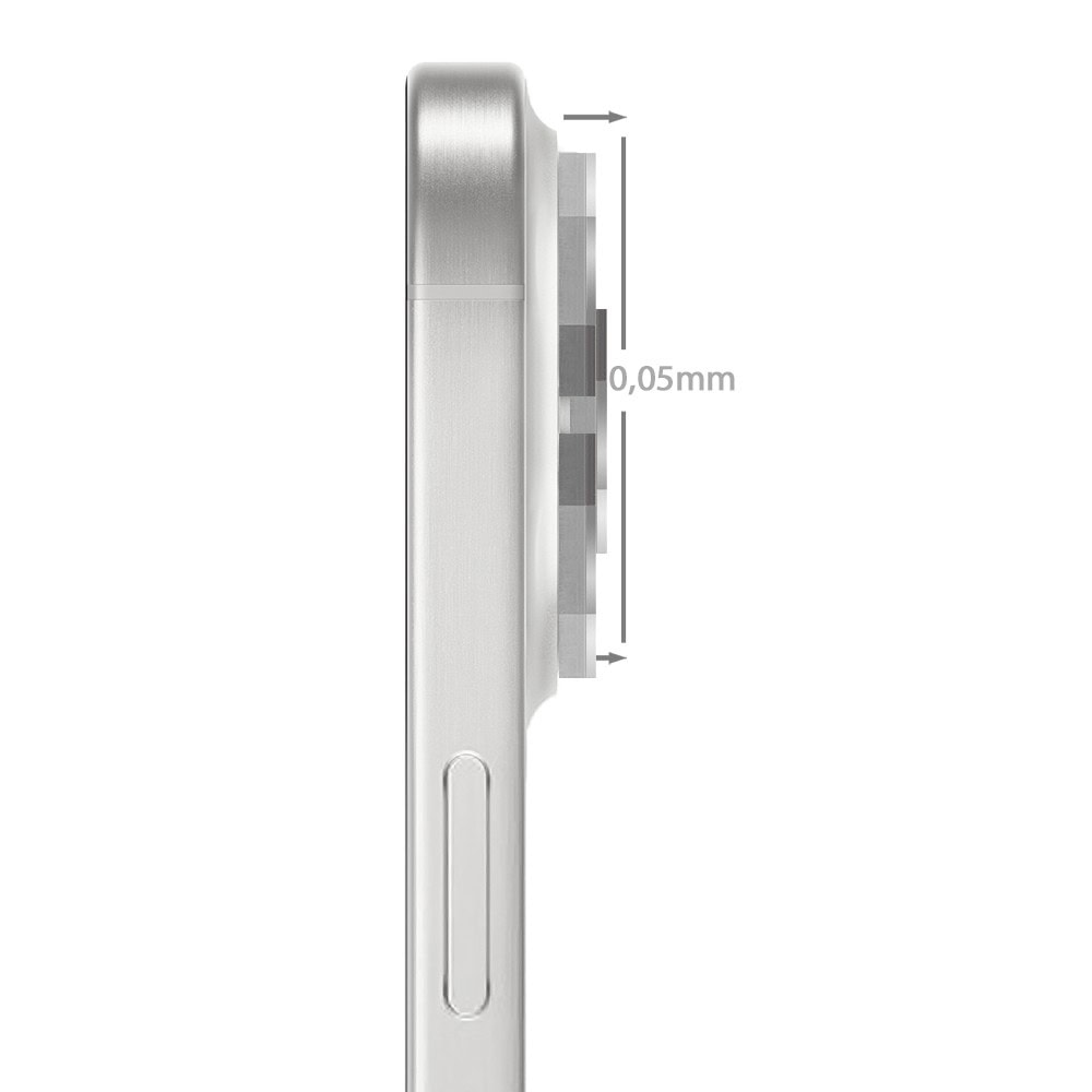 Metalowe osłony obiektywów do iPhone 18 Pro, HexArmor, srebrne Metalowa osłona obiektywów szkło na aparat iPhone 17pro srebrne-4 metalowe osłony obiektywów do iphone 18 pro, hexarmor, srebrne