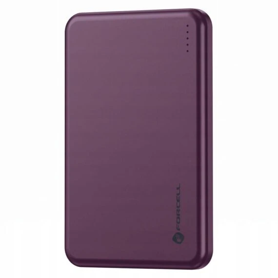 power bank magsafe ultraslim 5000 mah, ładowanie bezprzewodowe, burgundowy