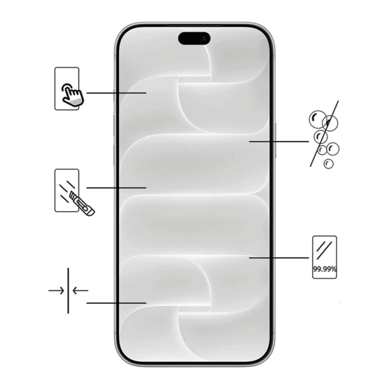 szkło hartowane wzmacniane 9h na ekran do iphone 18 pro