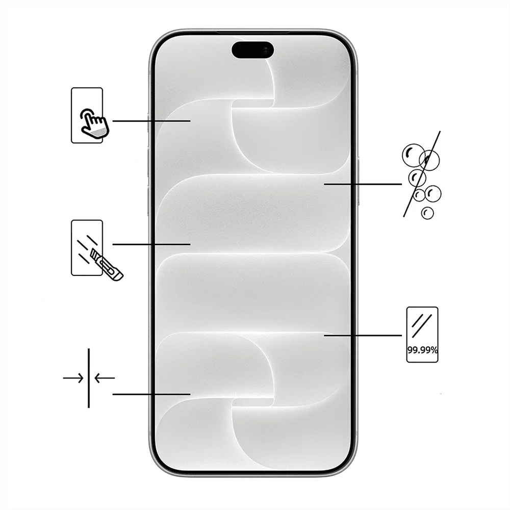 szkło hartowane wzmacniane 9h na ekran do iphone 18 pro