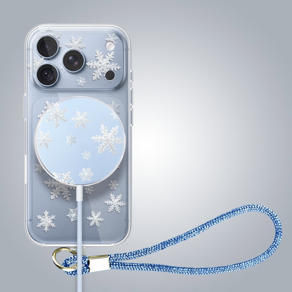 iphone 18 pro pełne szkło hartowane na cały aparat, kamerę, delikatne płatki śniegu