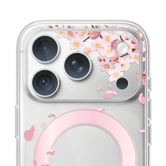iphone 18 pro pełne szkło hartowane na cały aparat, kamerę, kwiat wiśni
