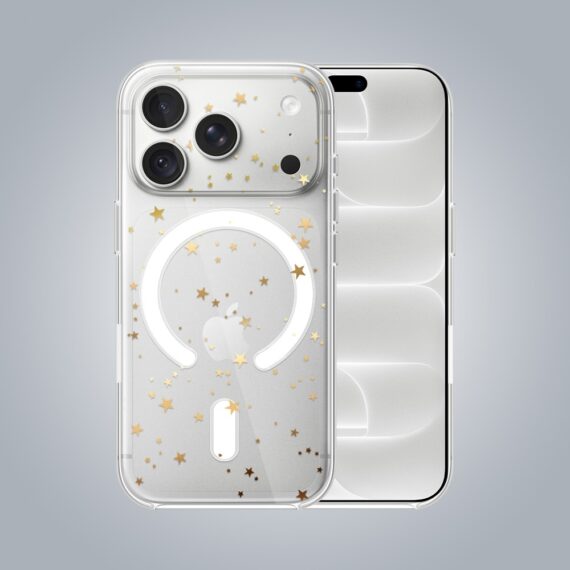 iphone 18 pro pełne szkło hartowane na cały aparat, kamerę, złote gwiazdki