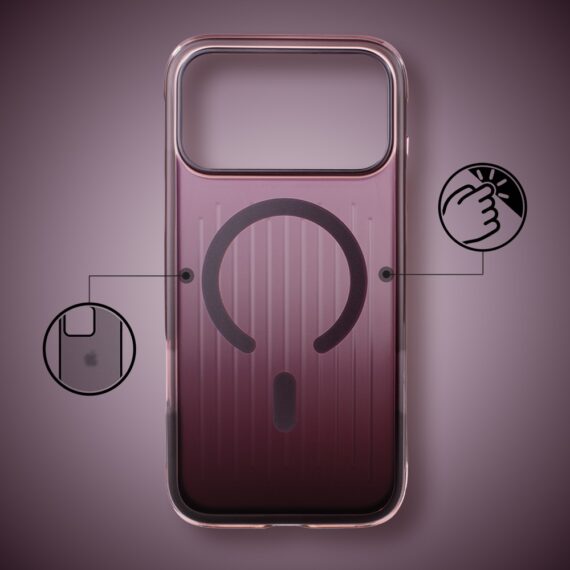 etui do iphone 18 pro max matt ombre grilled magsafe hyb