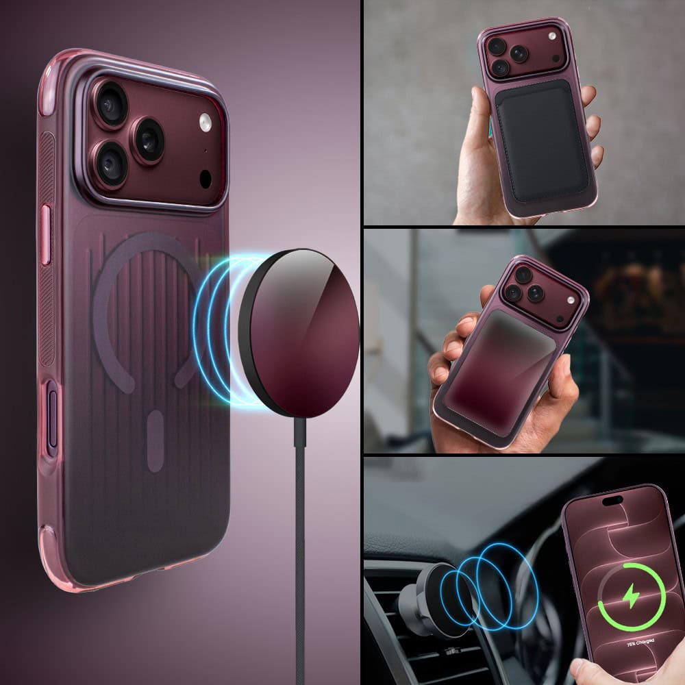 etui do iphone 18 pro max matt ombre grilled magsafe hyb