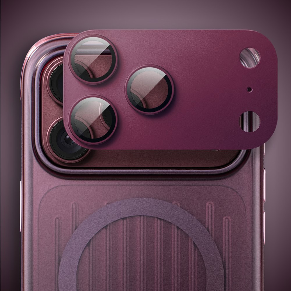 etui do iphone 18 pro max matt ombre grilled magsafe hybrid, burgundowe