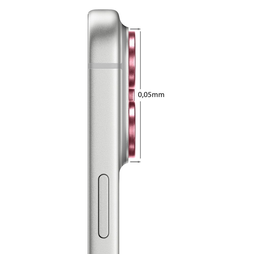 metalowa osłona obiektywów szkło na aparat iphone 17 pro max, burgundowe