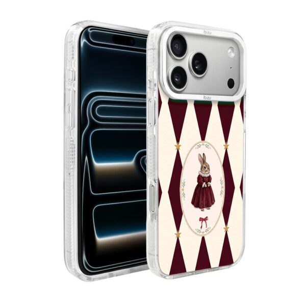Etui do iPhone 17 Pro IBIZU Pretty Clear, metalowa ramka aparatu, przeźroczyste do MagSafe, Królinetta