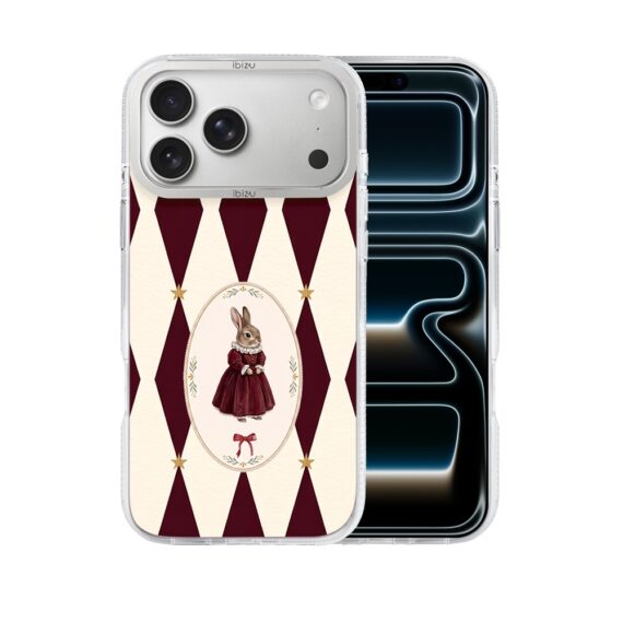 Etui do iPhone 17 Pro Max IBIZU Pretty Clear, metalowa ramka aparatu, przeźroczyste do MagSafe, Królinetta